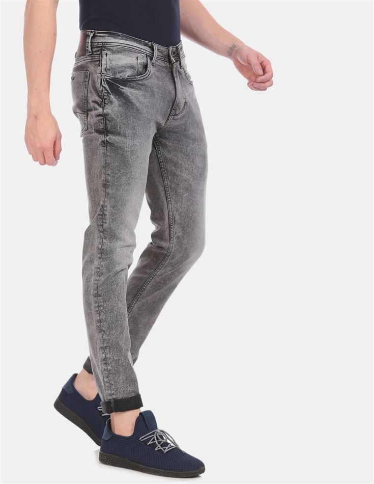 Ed Hardy Men Casual Wear Grey Jeans